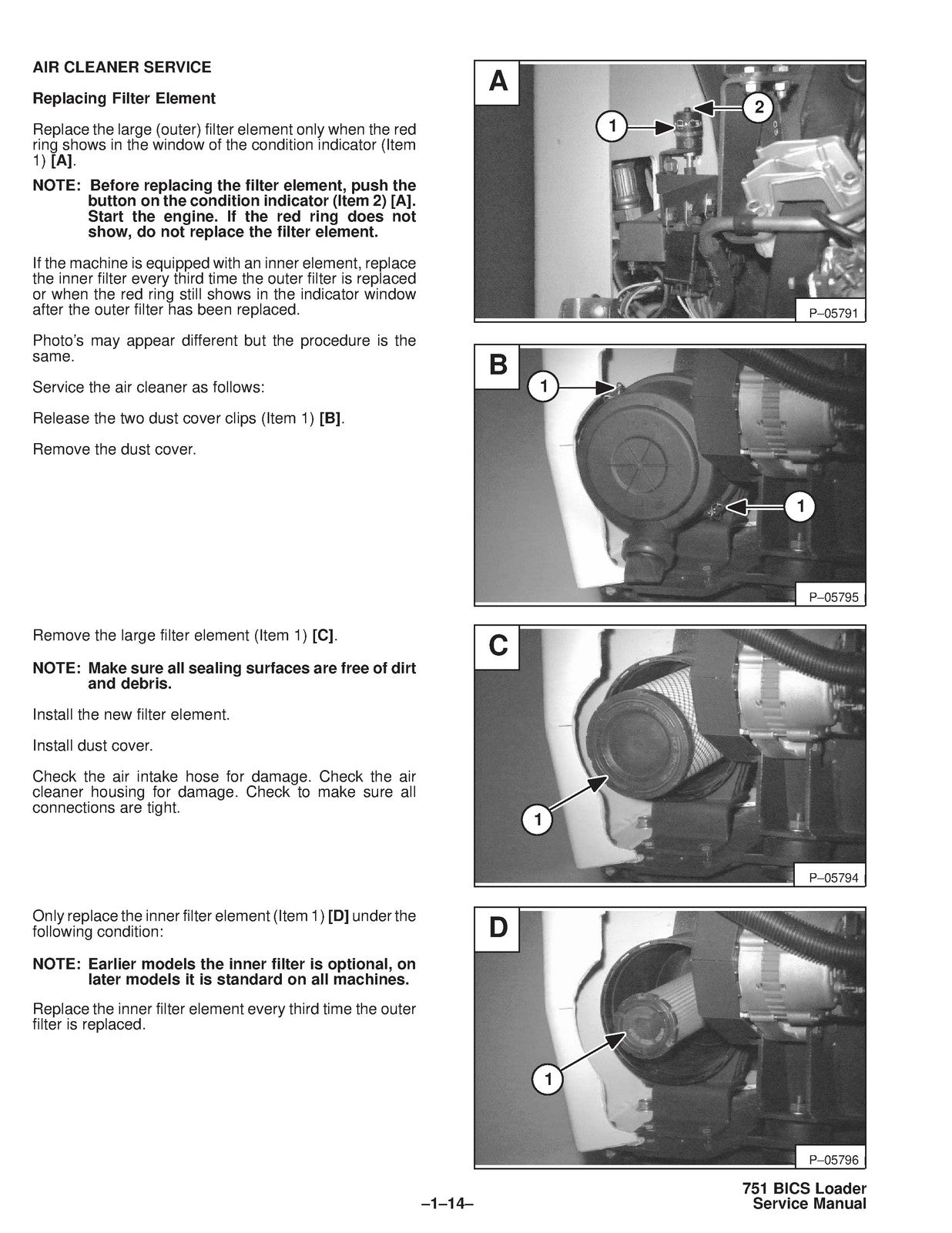 BOBCAT 751 SERVICE MANUAL SN 514711001 & UP SN 514911001 & UP, WIRE BOUND COVERS