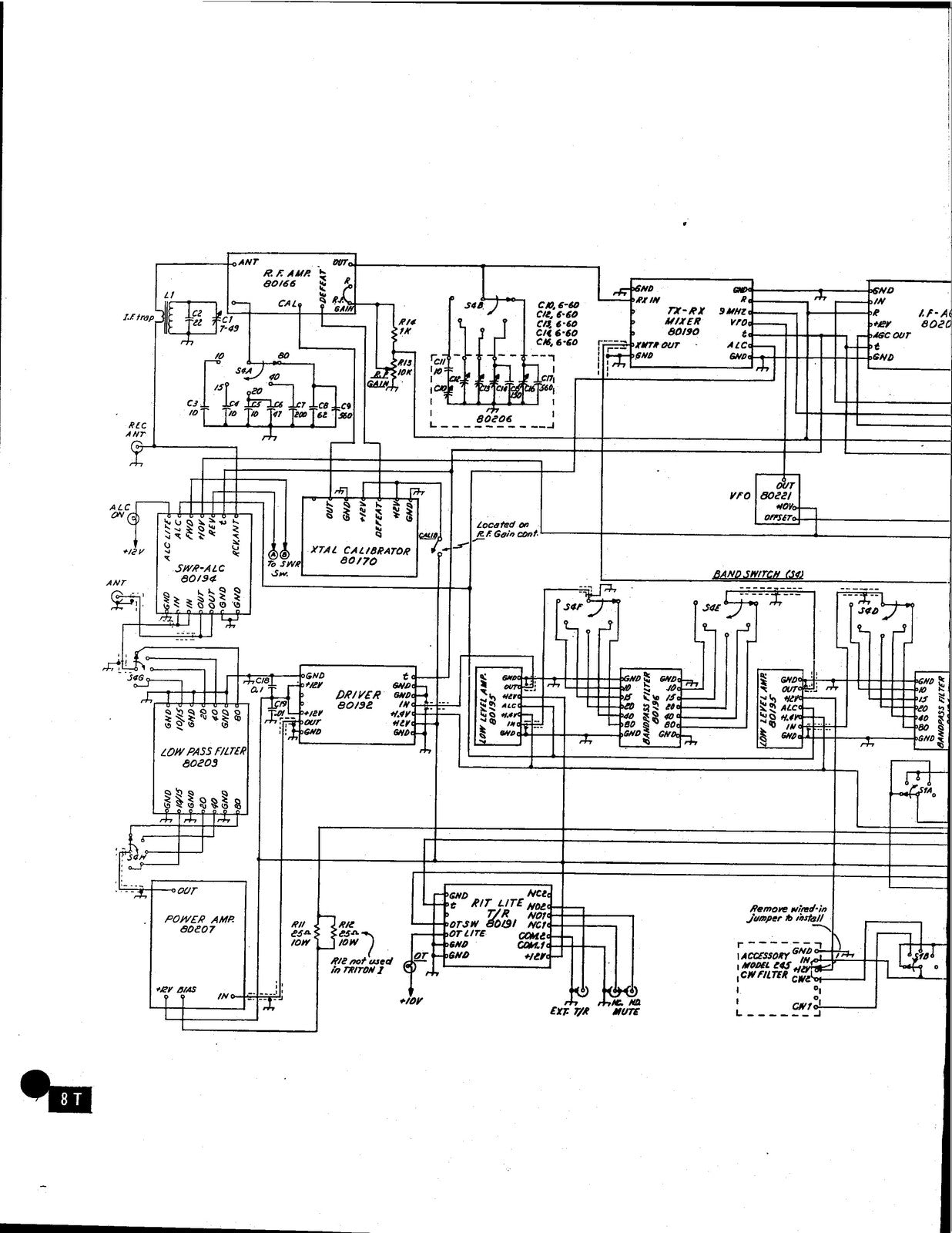 TEN TEC Triton 1  2 Models 510 520 Owners Manual - WIRE BOUND - TOUGH COVERS