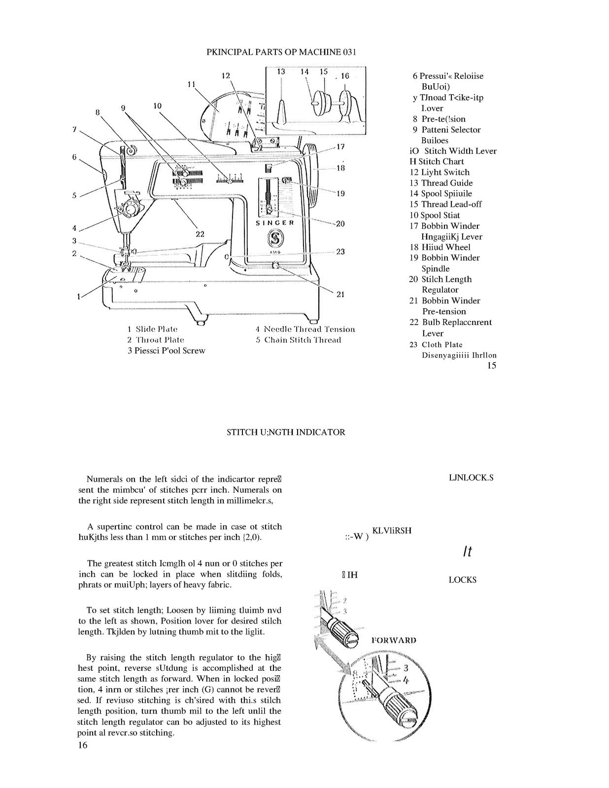 SINGER Model 631 Sewing Machine Instruction Manual - WIRE BOUND - TOUGH COVERS