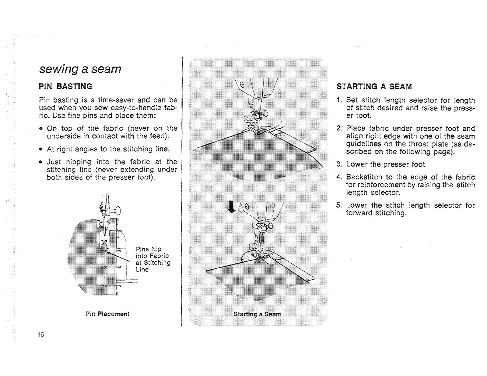 SINGER 257 Fashion Mate Sewing Machine Instruction Manual - WIRE BOUND - COVERS