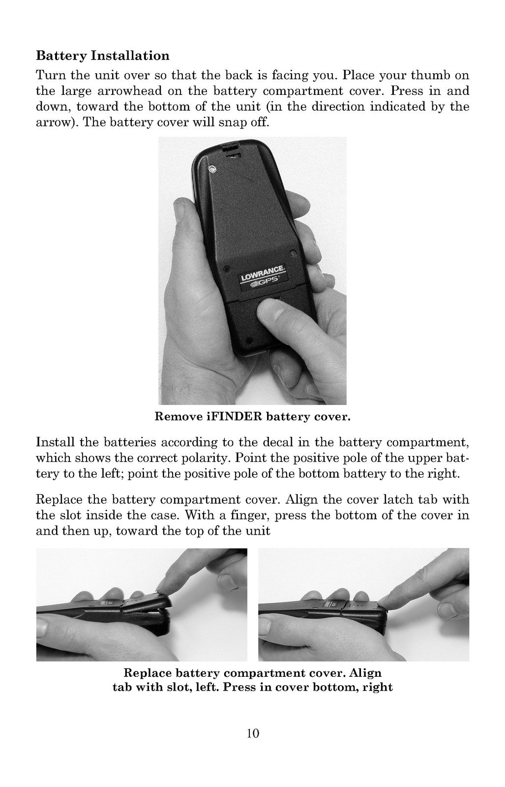 LOWRANCE electronic IFINDER PRO User Manual - STEEL WIRE BOUND - TOUGH COVERS