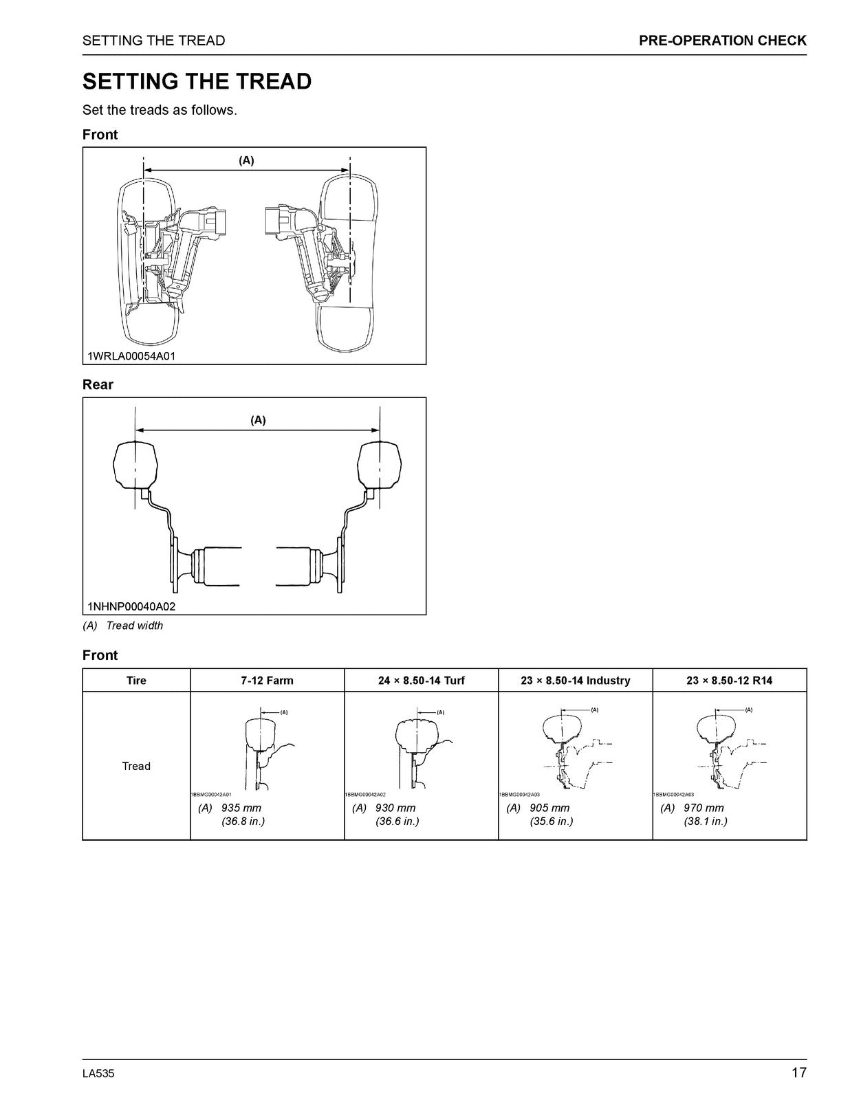 KUBOTA LA535 Front Loader Operators Manual 2020 - BOUND - COVERS - XL FOLDOUTS