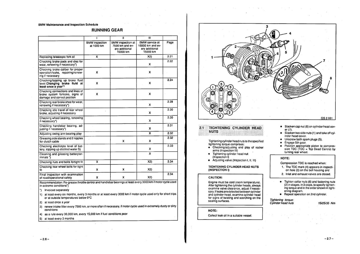 BMW R80GS R100R Motorcycle Repair Manual - STEEL WIRE BOUND - PROTECTIVE COVERS