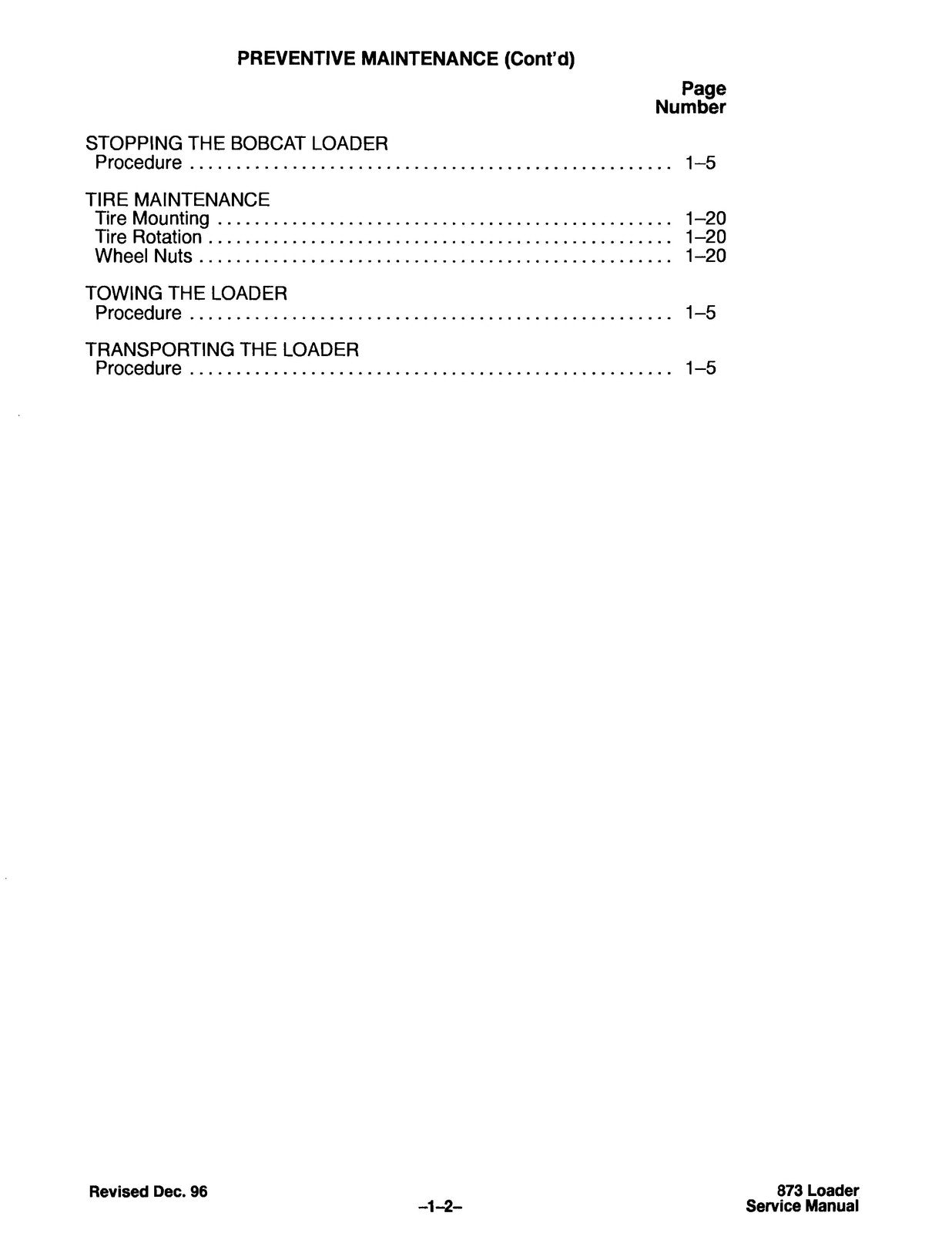 BOBCAT 873 Service Repair Manual - BOUND - COVERS - XL FOLDOUT PAGES