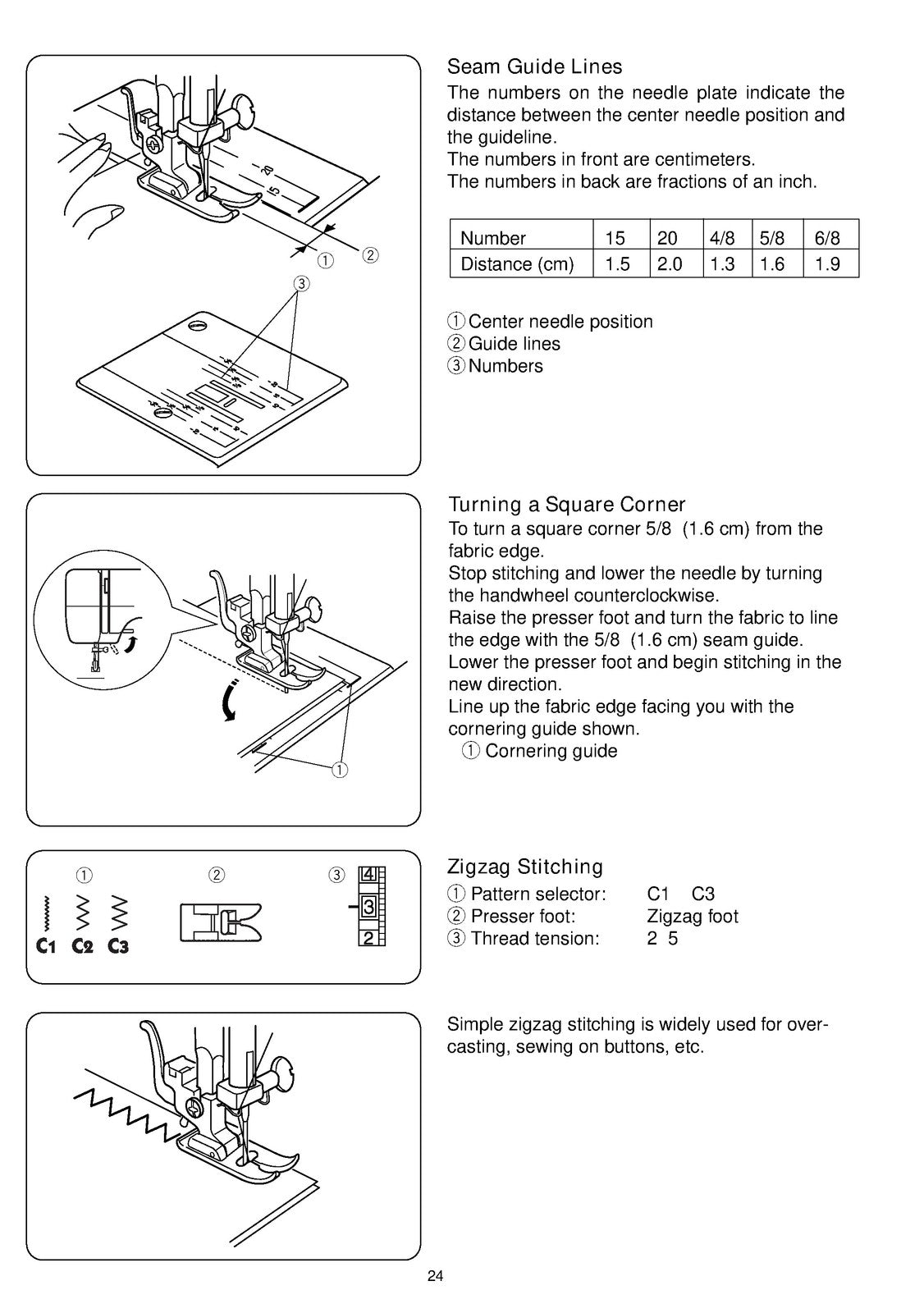 ALFA 1603 531 Sewing Machine Instruction Book Manual - WIRE BOUND - TOUGH COVERS
