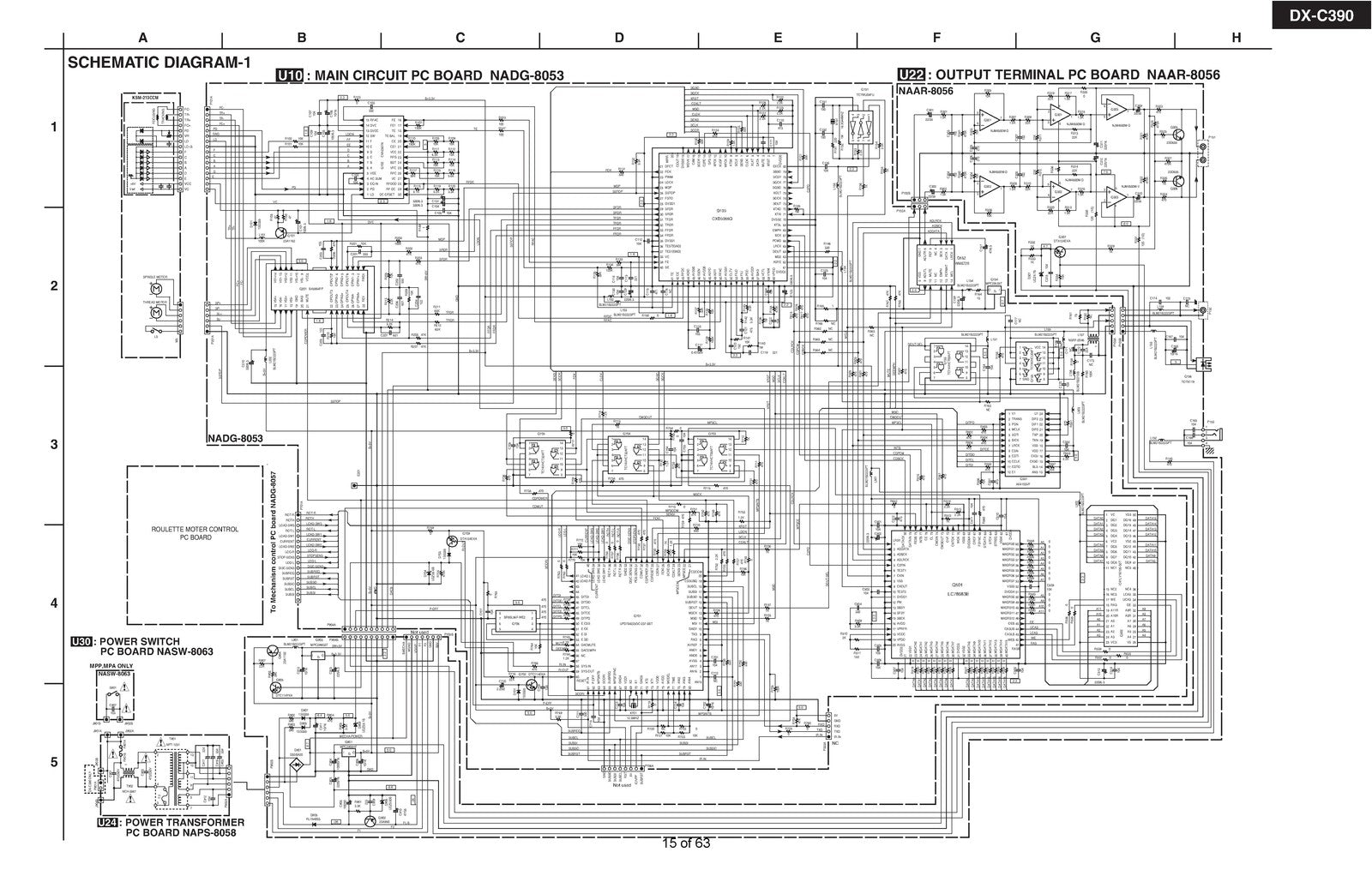 ONKYO DX-C390 Compact Disc Changer Service Manual 2003, BOUND, COVERS, FOLDOUTS