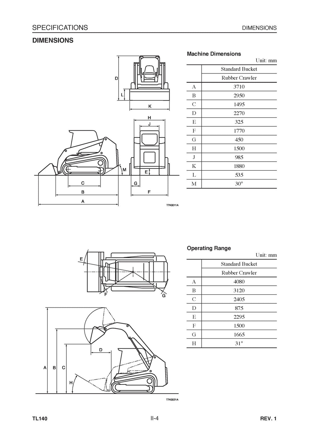 TAKEUCHI TL140 CRAWLER LOADER WORKSHOP MANUAL, WIRE BOUND COVERS XL FOLDOUT PGS!