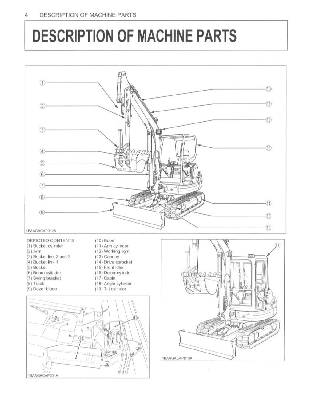 KUBOTA KX121-3 KX161-3 U45 OPERATORS MANUAL - WIRE BOUND PROTECTIVE COVERS
