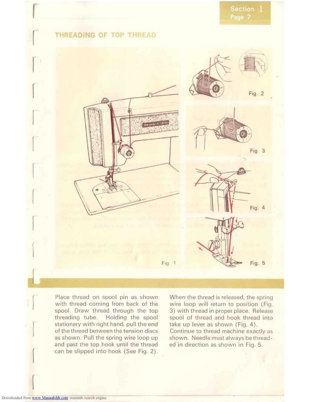 KENMORE 1774 SEWING MACHINE MANUAL - STEEL WIRE BOUND - PROTECTIVE COVERS