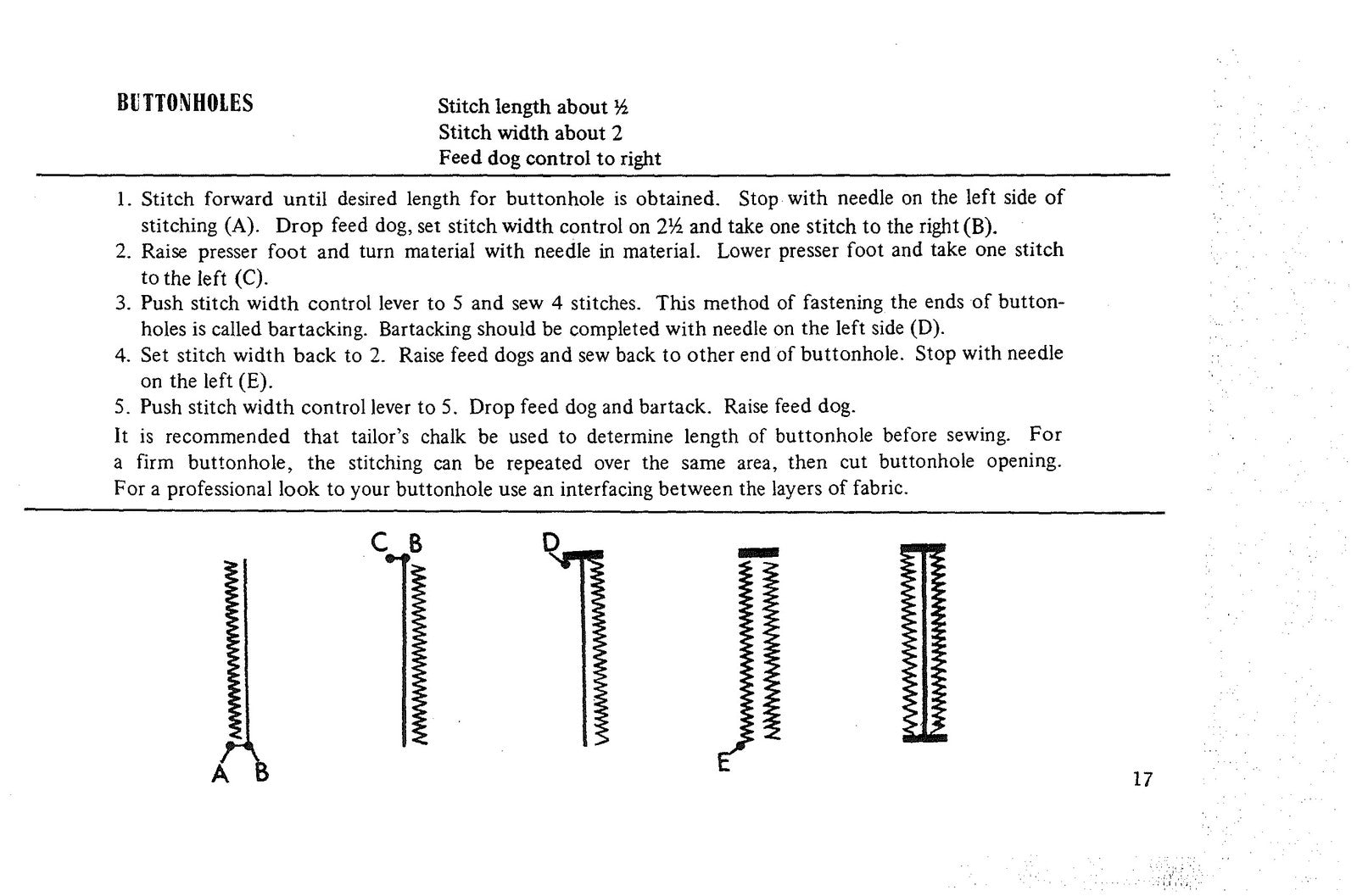 KENMORE 1203 1207 1217 Zig-Zag Sewing Machine Instruction Manual - WIRE BOUND