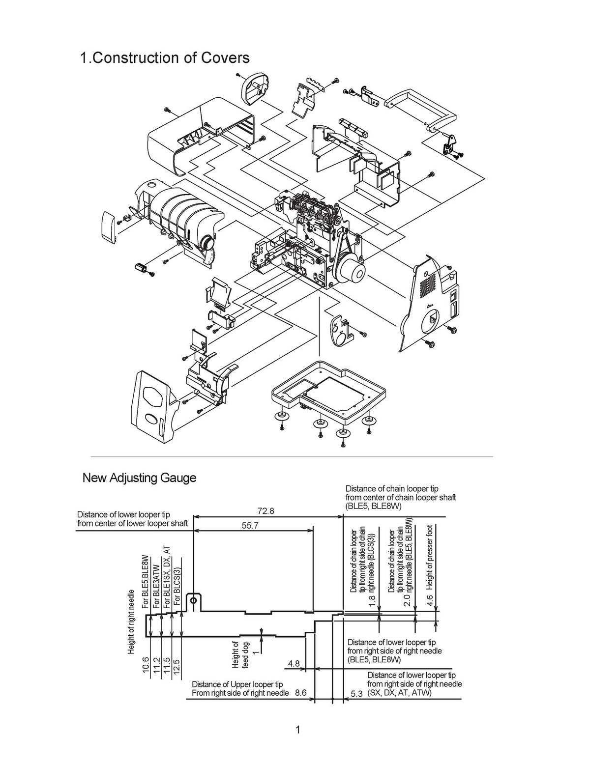 BABY LOCK Evolve BLE8W BLE5 Service & Operators Manual BUNDLE - WIRE BOUND