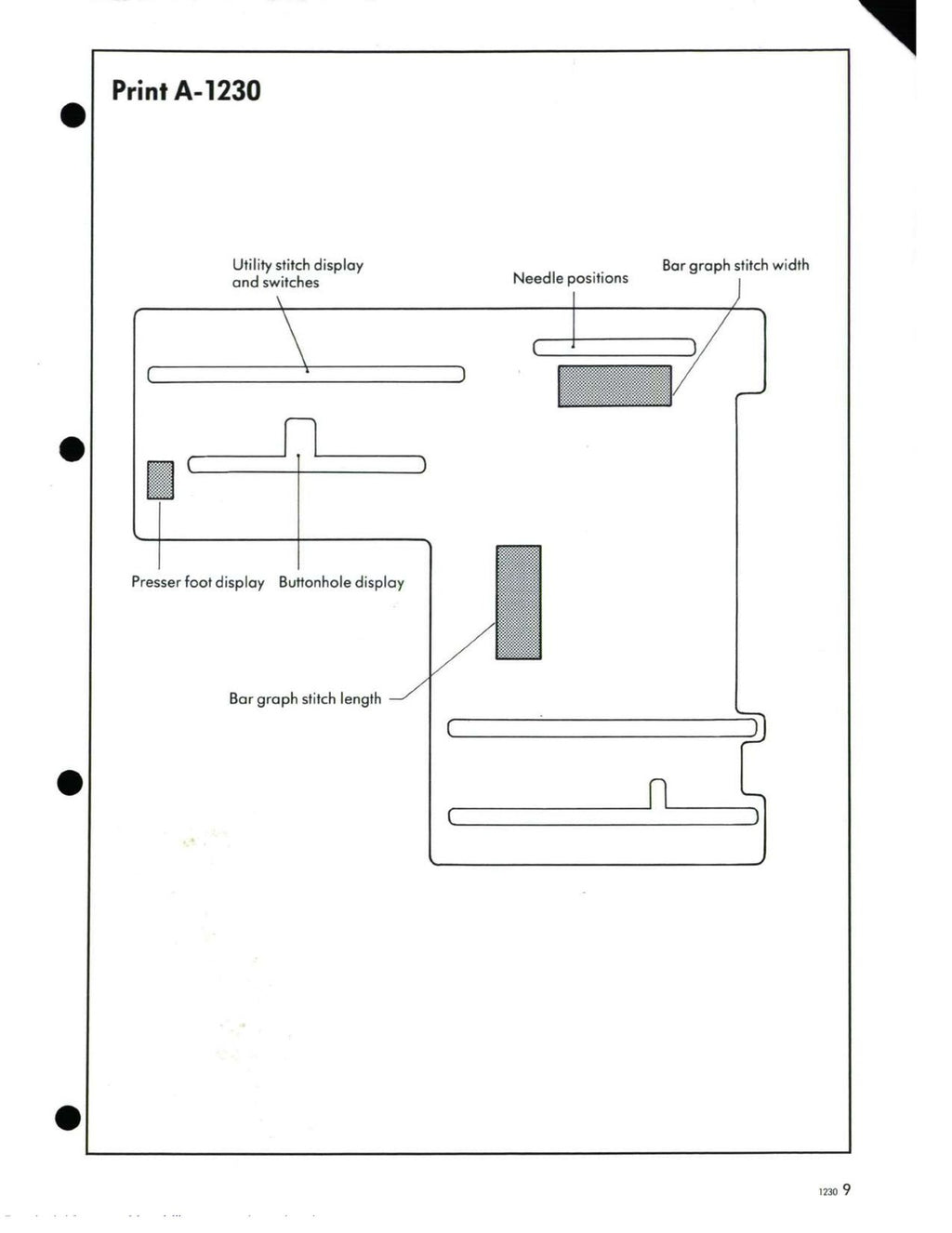 BERNINA 1230 SERVICE MANUAL Supplement to 1130 1120 - WIRE BOUND - TOUGH COVERS