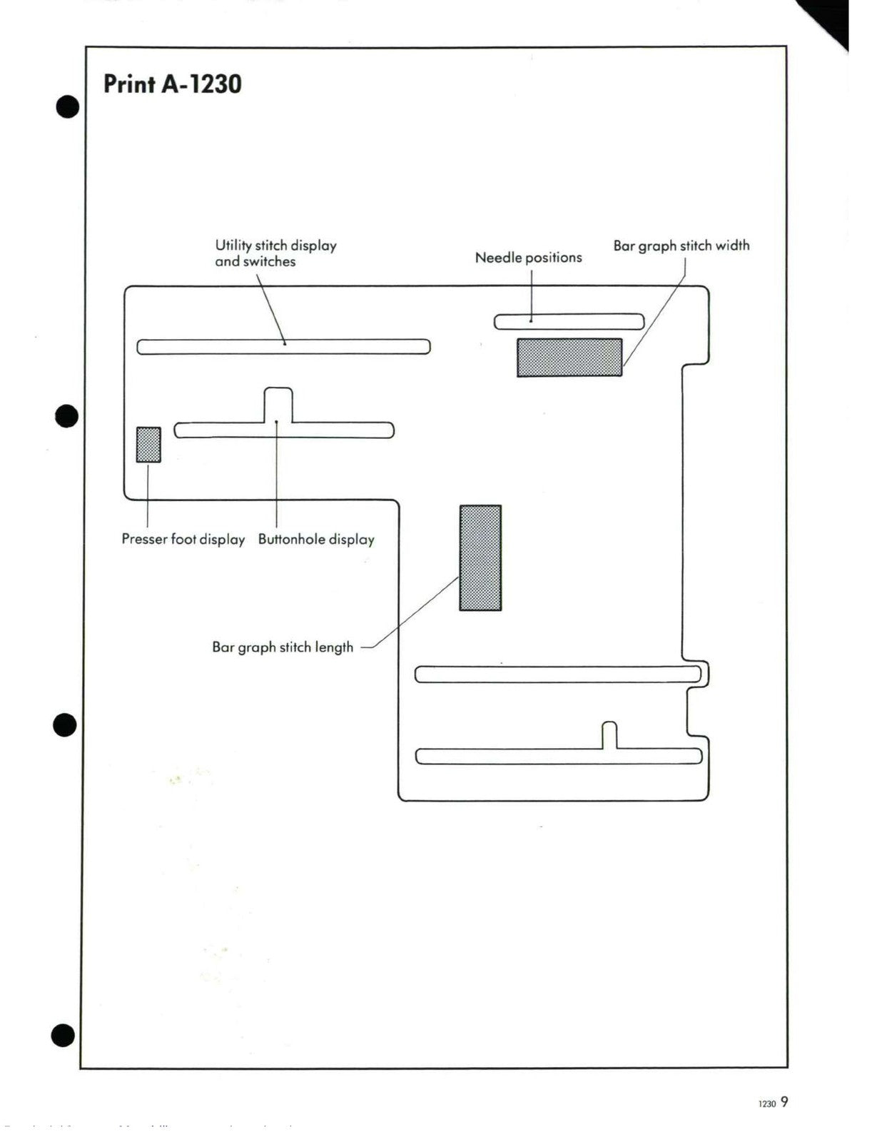 BERNINA 1230 SERVICE MANUAL Supplement to 1130 1120 - WIRE BOUND - TOUGH COVERS