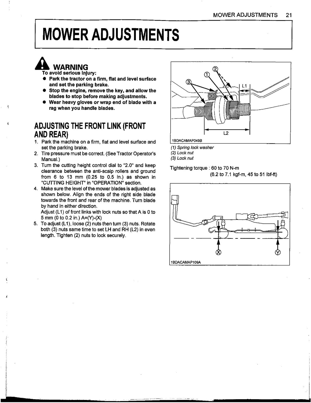 KUBOTA RCK60D-26BX Drive-Over Deck Manual - STEEL WIRE BOUND - PROTECTIVE COVERS