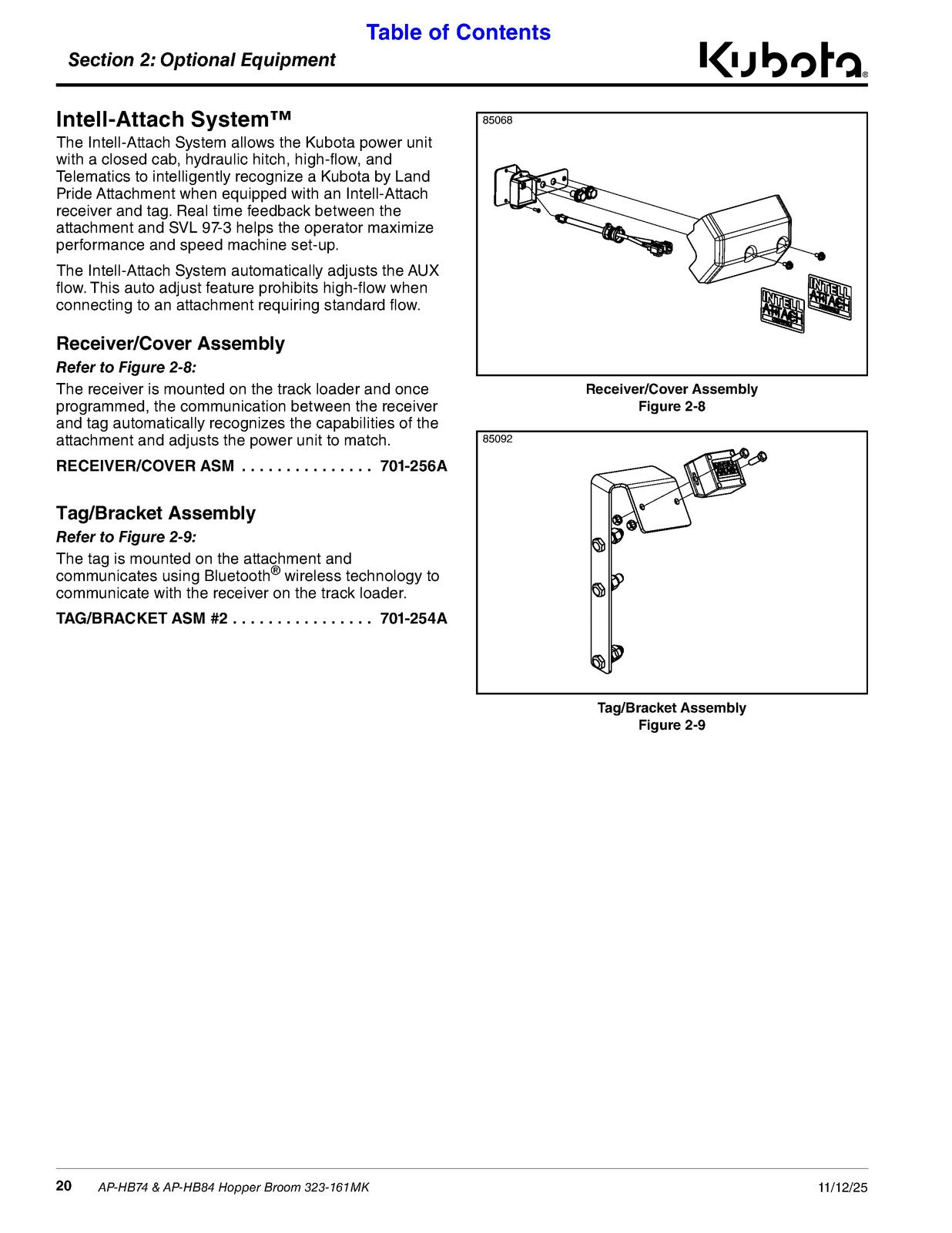 LAND PRIDE HB Series Hopper Broom Operators Manual - WIRE BOUND - TOUGH COVERS