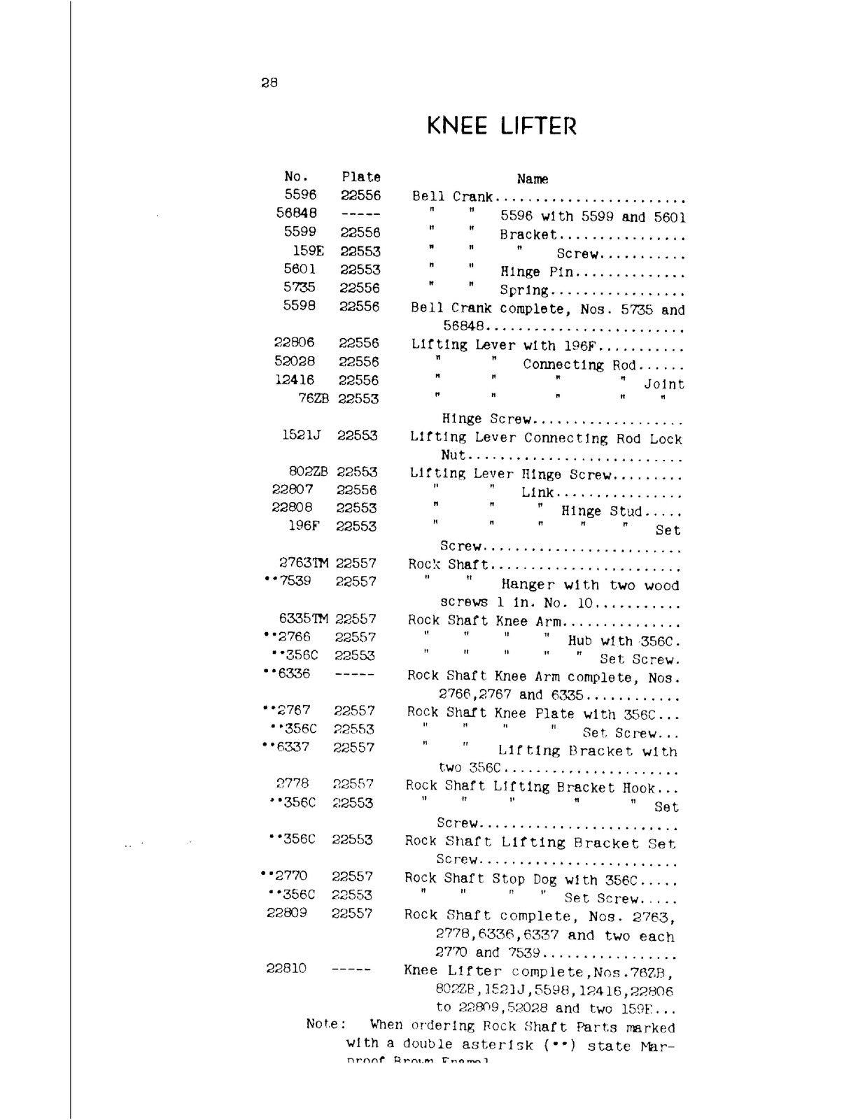 SINGER 1200-1 Illustrated Parts Manual - WIRE BOUND - TOUGH COVERS
