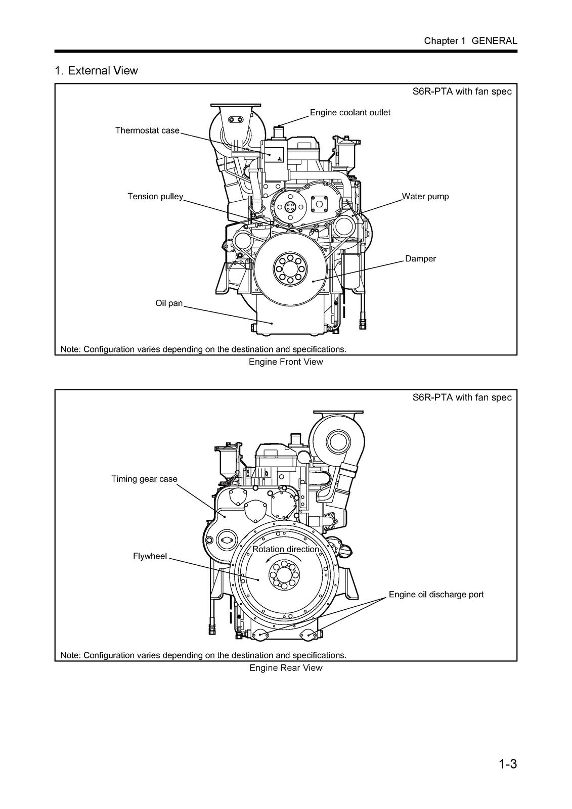 MITSUBISHI S6R2-MPTK Diesel Engine Service Manual 2022 - WIRE BOUND - COVERS