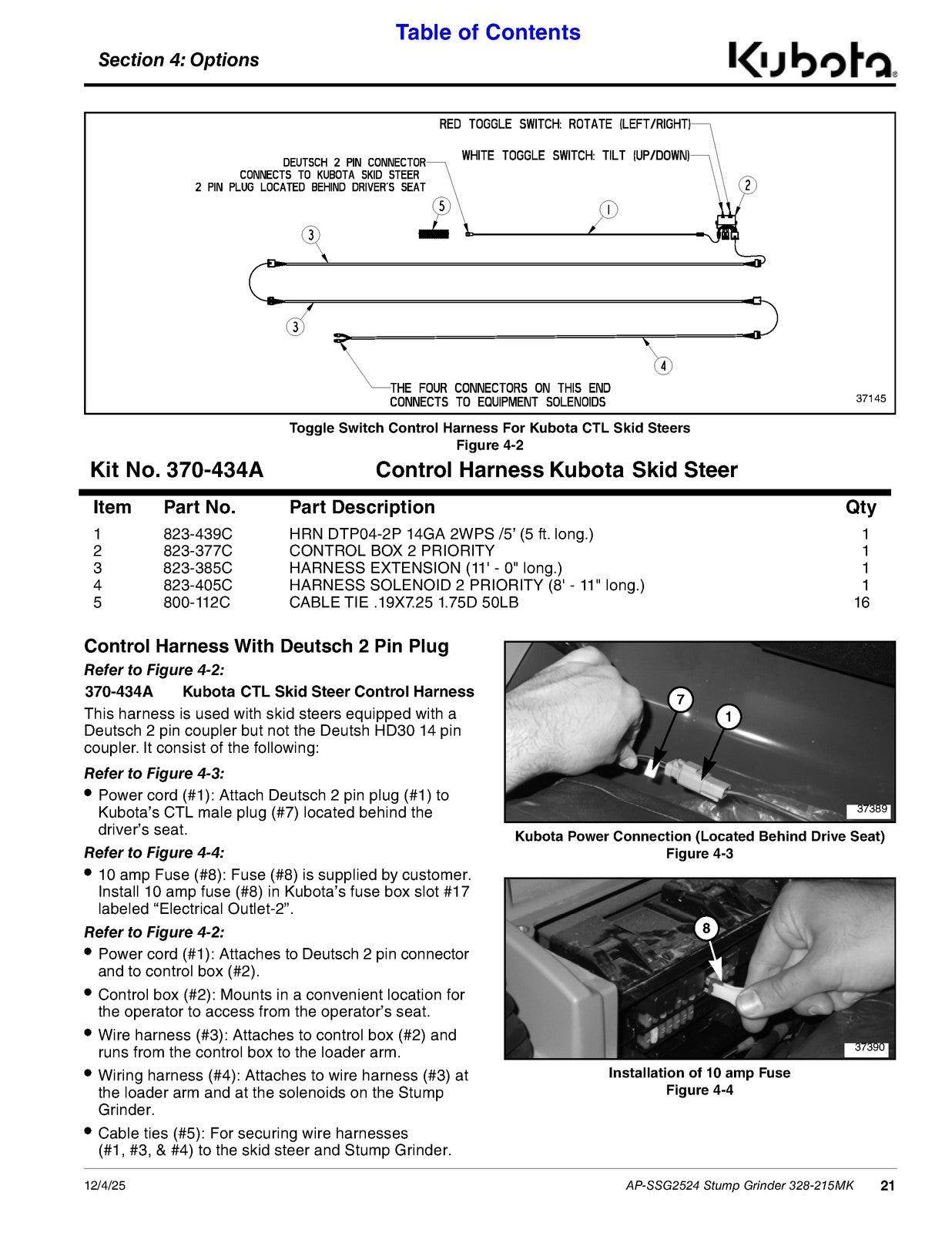 LAND PRIDE SSG25 Series Stump Grinders Operators Manual - WIRE BOUND - COVERS