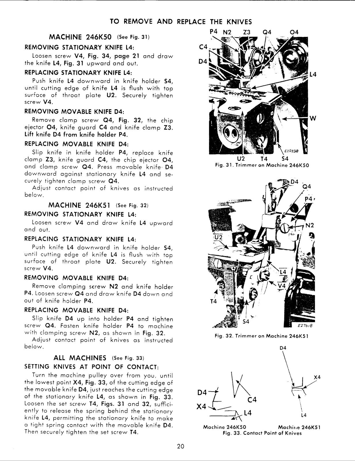 SINGER 246K50 246K51 Overedging Service And Parts Manual - WIRE BOUND - COVERS