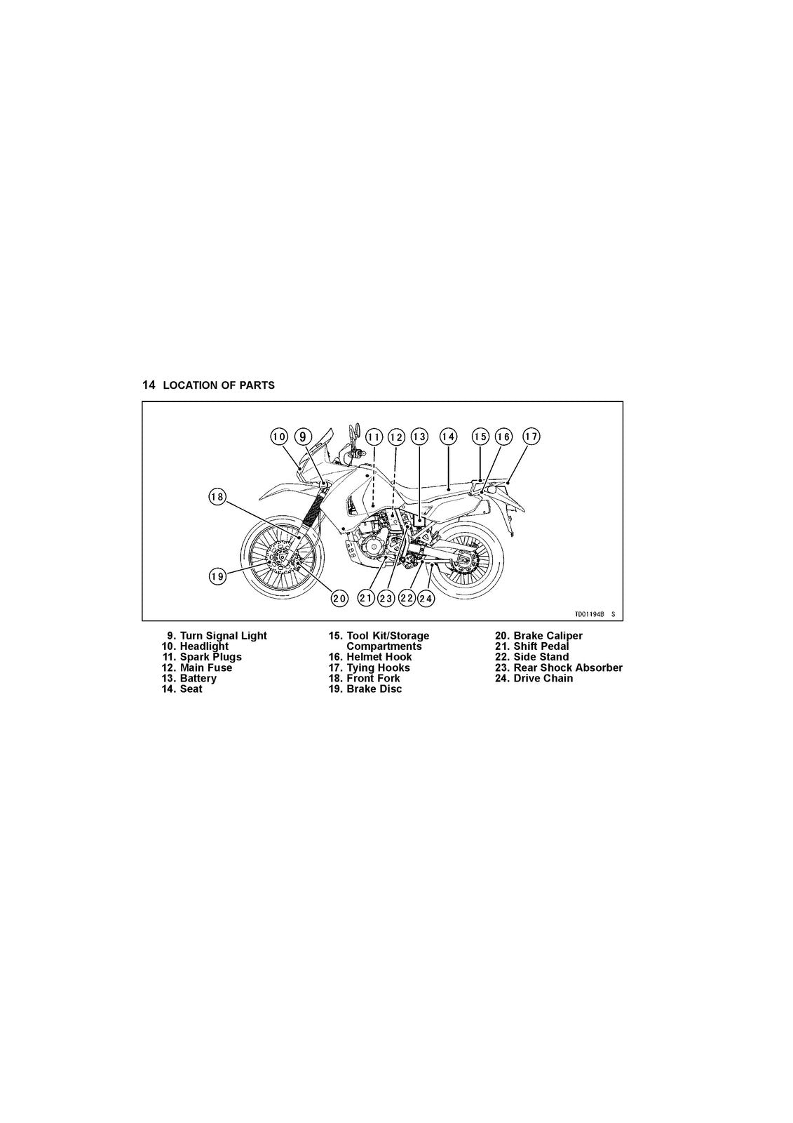 KAWASAKI KLR650 Camo Owners Manual 2017 - STEEL WIRE BOUND - PROTECTIVE COVERS