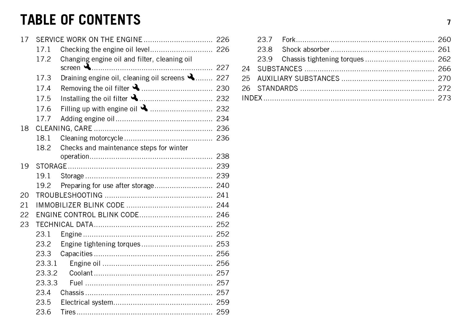 KTM 1190 RC8 R USA Owners Manual 2014 - STEEL WIRE BOUND - PROTECTIVE COVERS