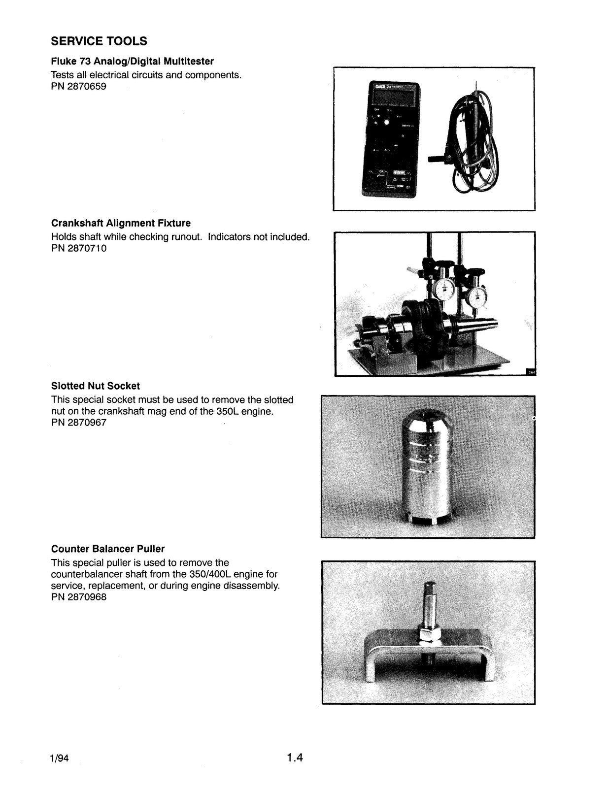 POLARIS ATV  Light Utility Hauler Service Manual 1985-1995 - WIRE BOUND