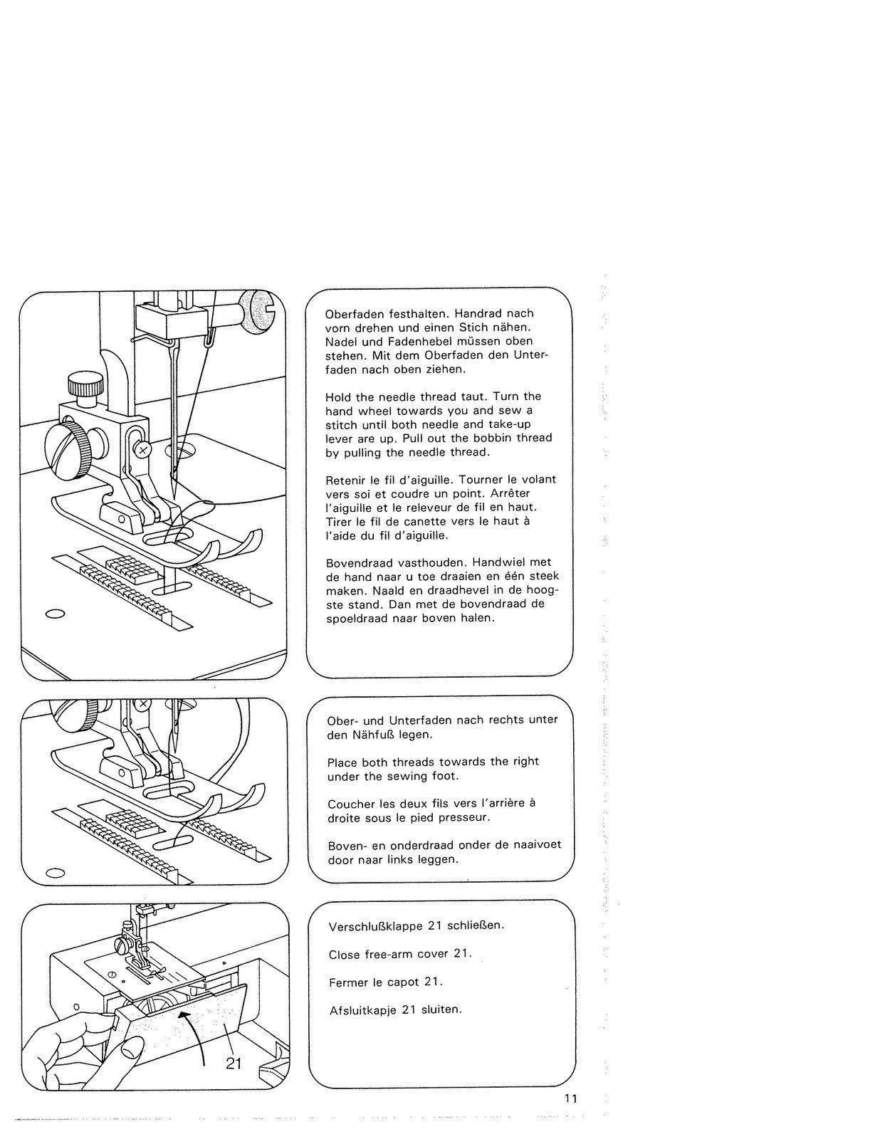 PFAFF Hobby 350 382 422 Sewing Machine Instruction Book Manual - WIRE BOUND