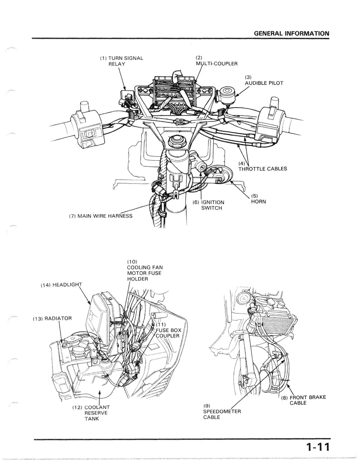 HONDA CH250 Elite 250 Scooter Service Manual 1986 - BOUND - COVERS - XL FOLDOUTS