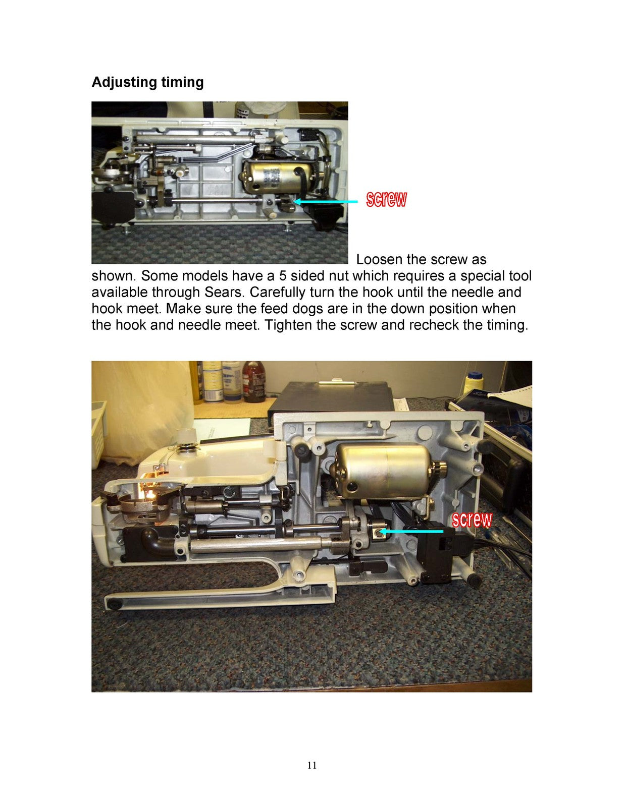 KENMORE 158 Series Sewing Machine Tune-Up Guide Manual - WIRE BOUND - COVERS