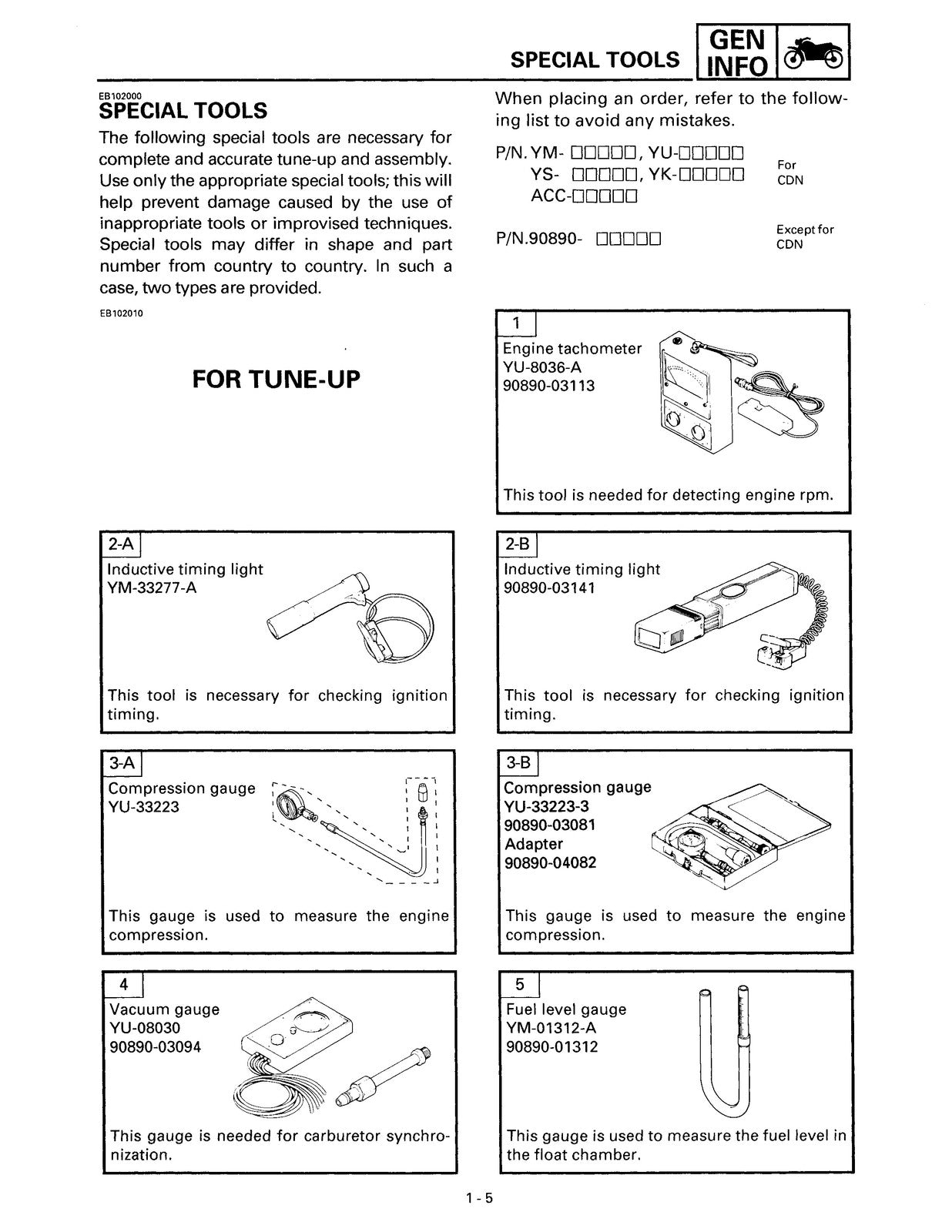 YAMAHA YZF600RJ Thundercat Motorcycle Service Manual 1996-2003, FOLDOUTS