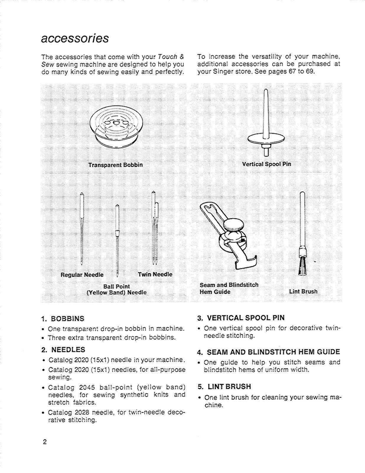 SINGER 756 Sewing Machine Instruction Manual - STEEL WIRE BOUND - TOUGH COVERS