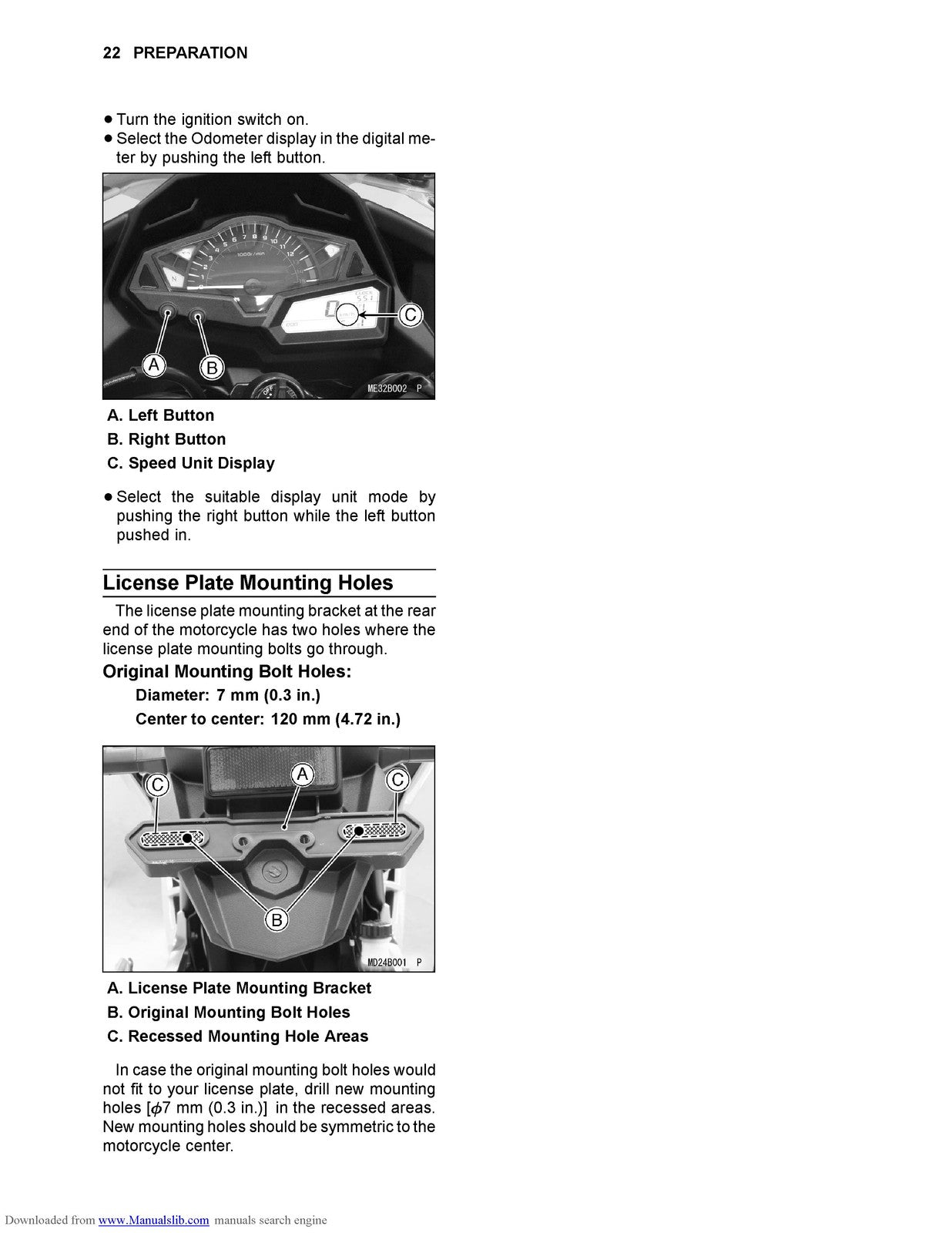 KAWASAKI Ninja 300 Ninja 300 ABS Motorcycle Assembly And Preparation Manual
