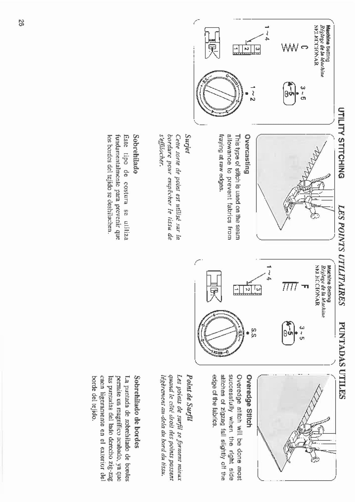 ALFA JD1822 Sewing Machine Instruction Book Manual - WIRE BOUND - TOUGH COVERS