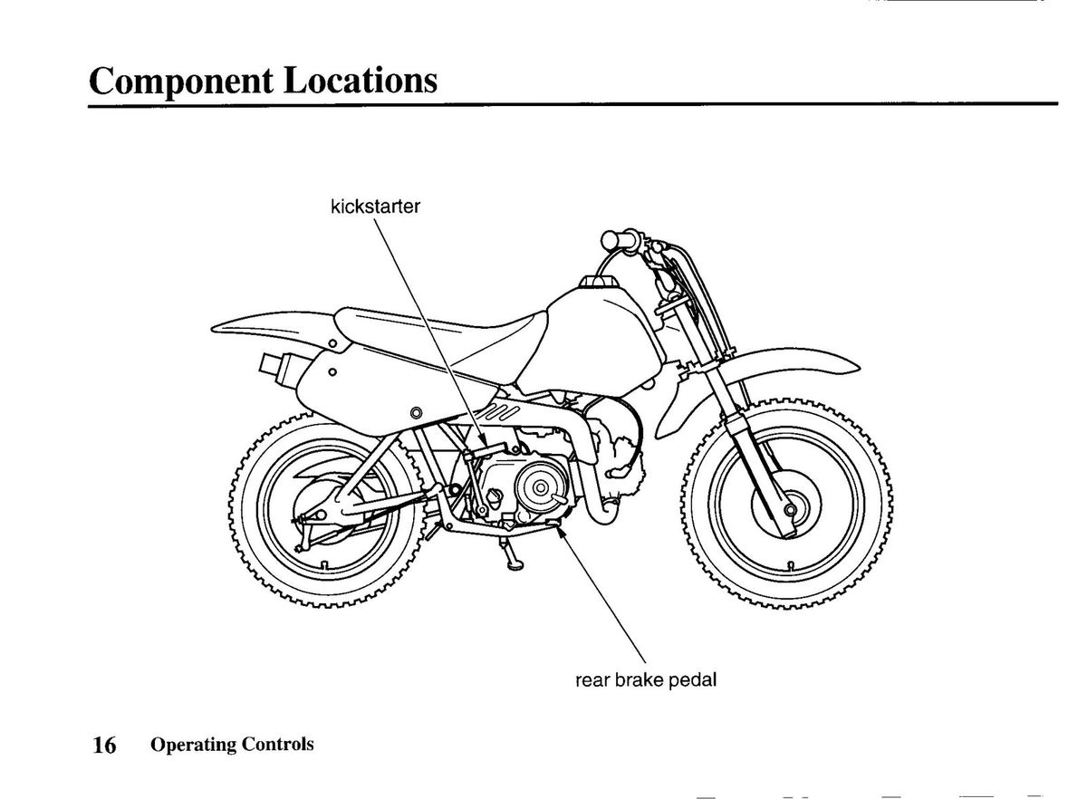 HONDA XR70R Owners Manual 1999 - STEEL WIRE BOUND - PROTECTIVE COVERS