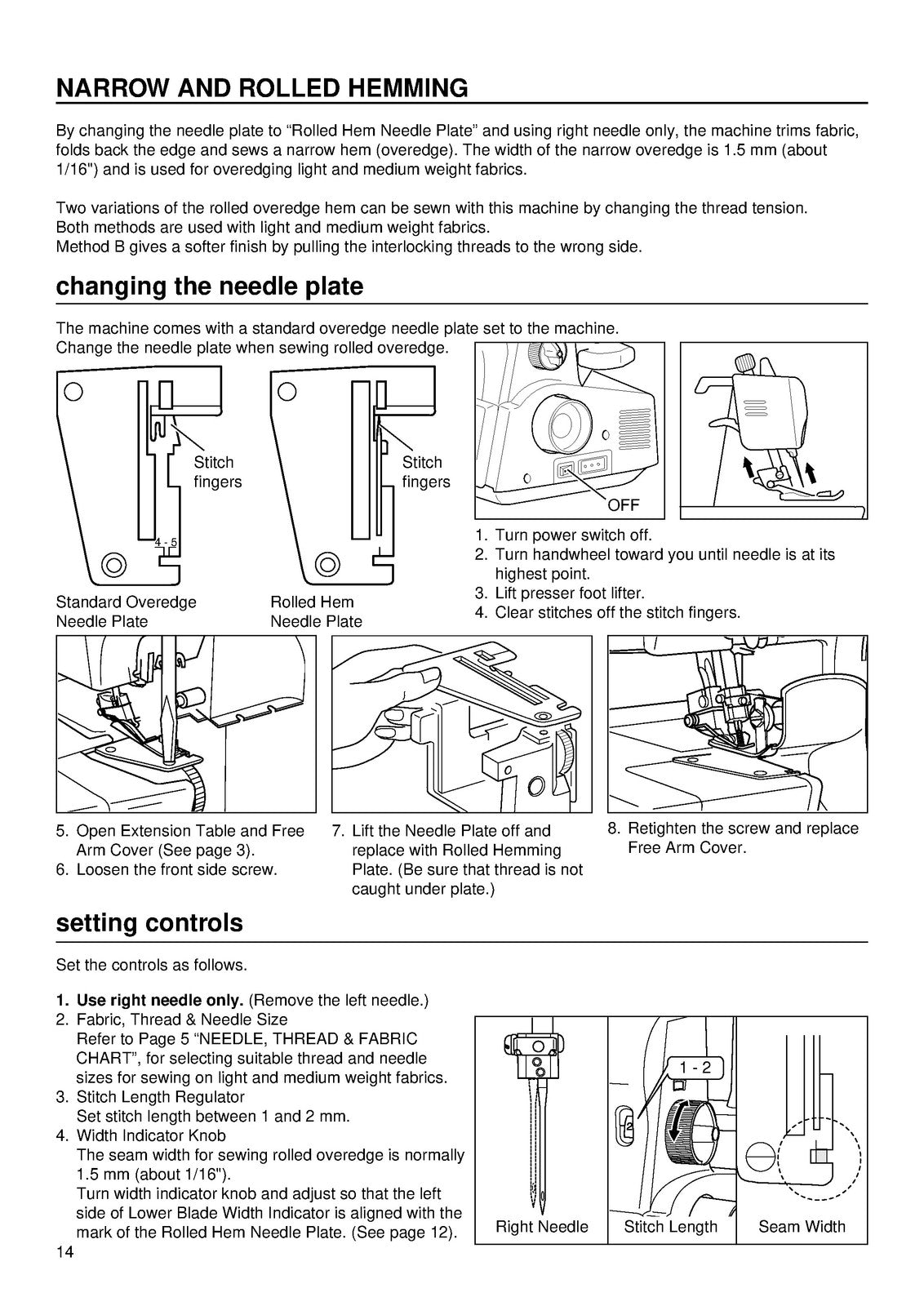 BABY LOCK BL450 Serger Instruction Manual - STEEL WIRE BOUND - PROTECTIVE COVERS