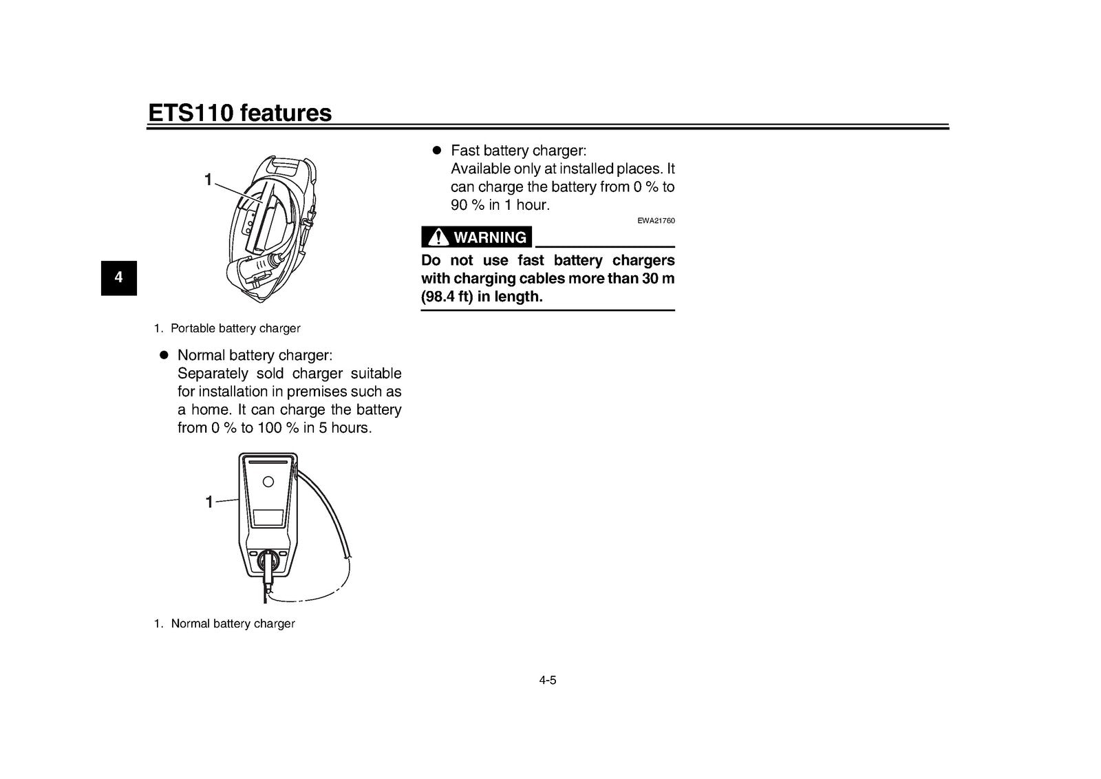 YAMAHA E01 ETS110 Motorcycle Owners Manual 2022 - WIRE BOUND - TOUGH COVERS