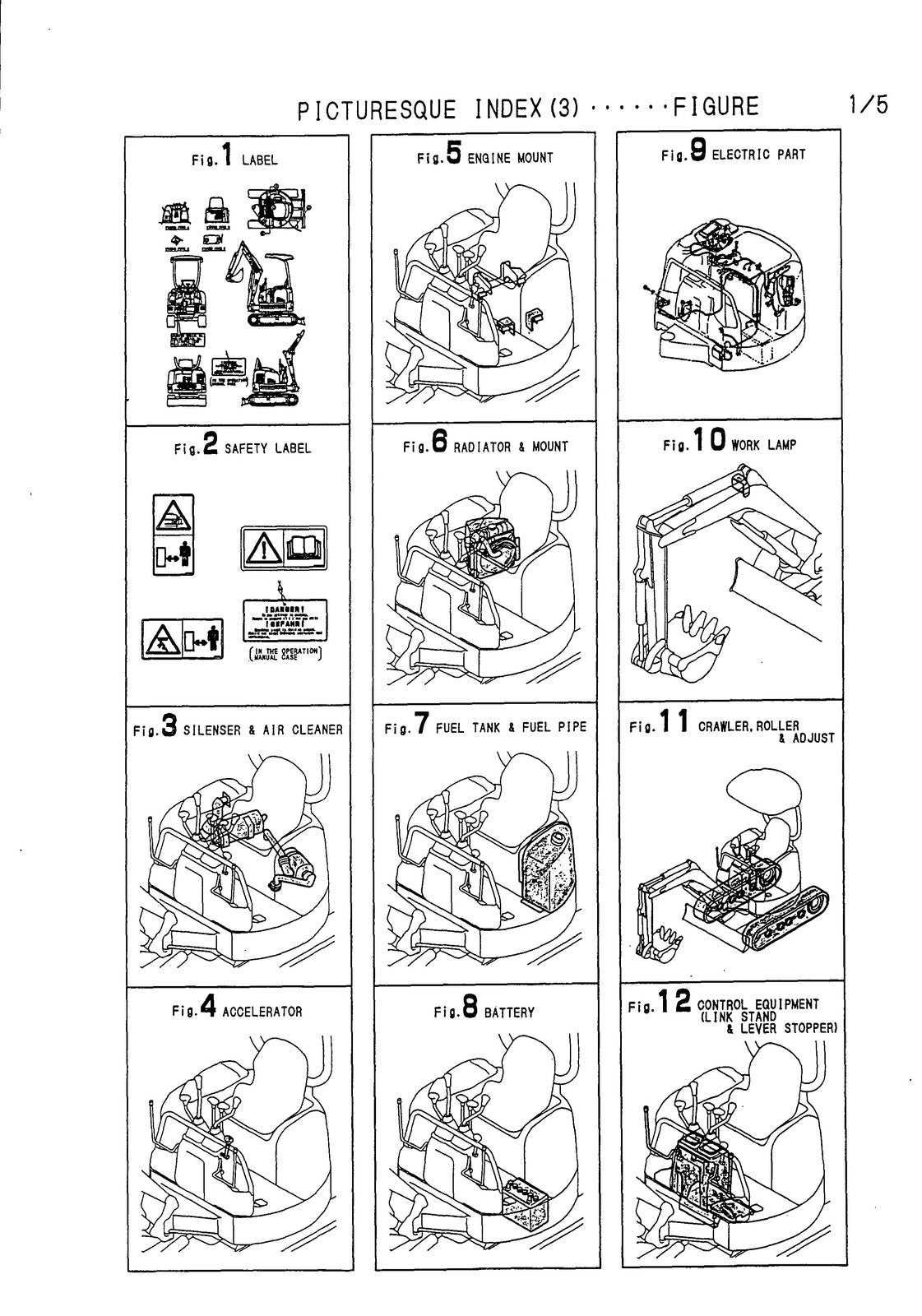YANMAR ViO15 Excavator Parts Catalog Manual 1998 - WIRE BOUND - TOUGH COVERS