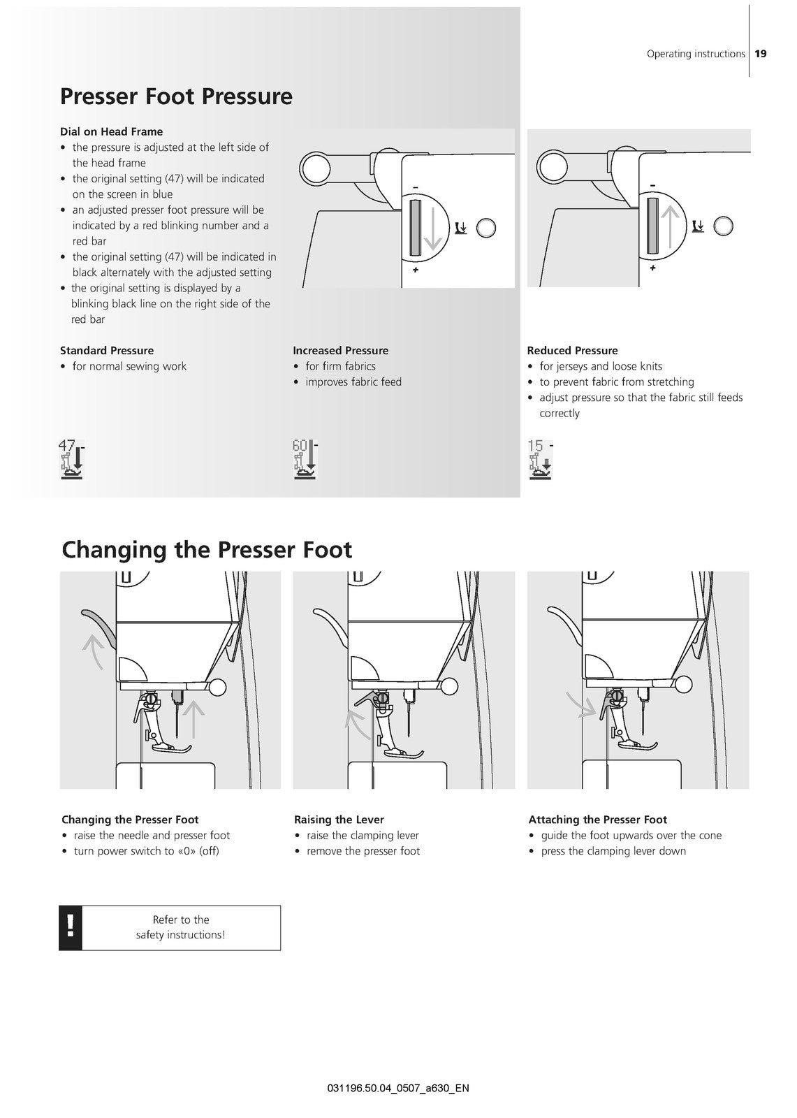 BERNINA Artista 630 635 LE Artista 640 Sewing Machine Instruction Manual - BOUND