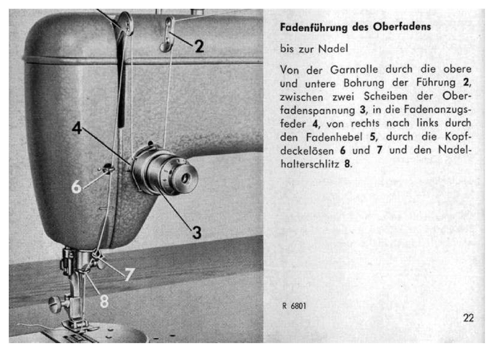 PFAFF 230 Sewing Machine Operating Instructions Manual - WIRE BOUND - COVERS