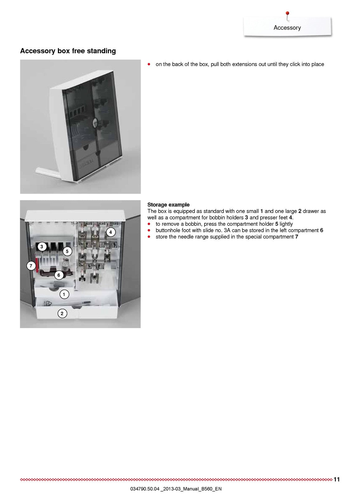 BERNINA 560 Sewing Machine Instruction Manual - STEEL WIRE BOUND - TOUGH COVERS