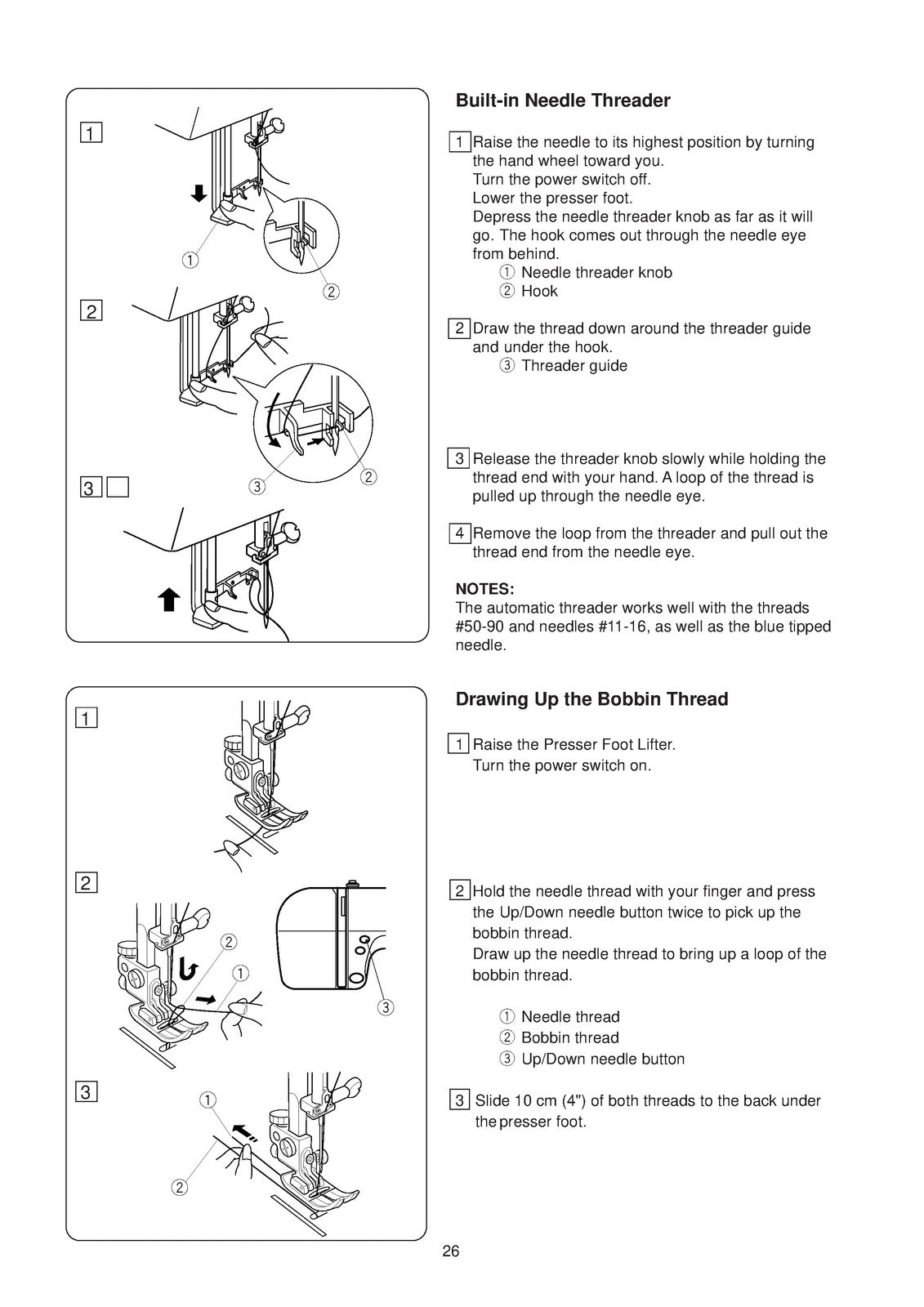 ALFA 3050 Sewing Machine Instruction Book Manual - WIRE BOUND - TOUGH COVERS