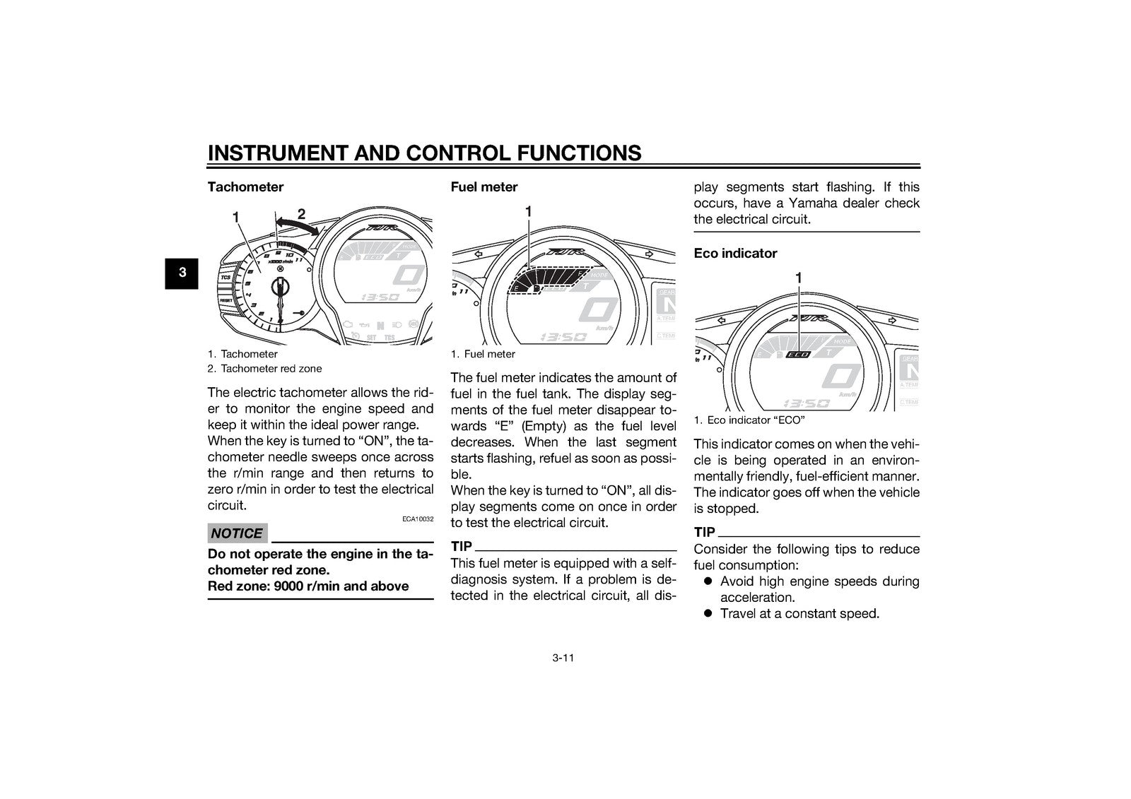 YAMAHA FJR1300A Motorcycle Owners Manual 2015 - STEEL WIRE BOUND - TOUGH COVERS