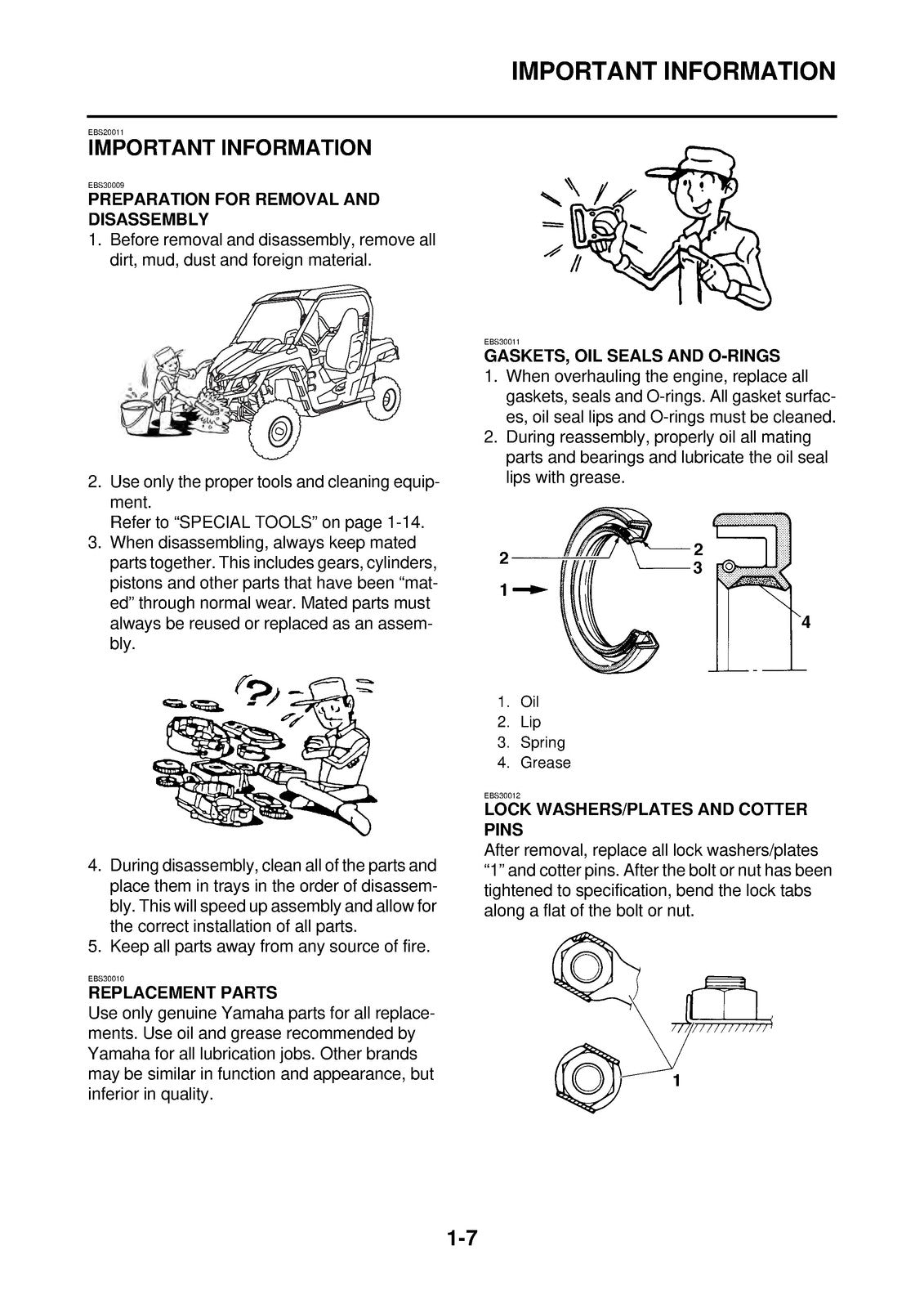 YAMAHA Wolverine YX70EPNG YXE70WPXG  More UTV Service Manual 2017, FOLDOUTS