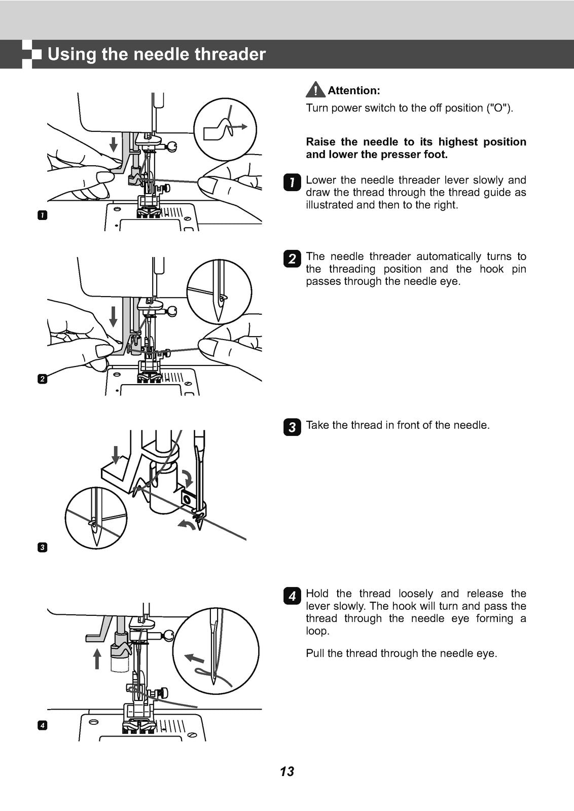 EVER SEWN Charlotte H30E Sewing Machine Instruction Manual - WIRE BOUND - COVERS
