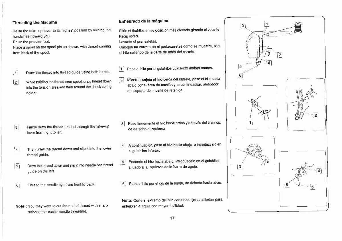 ALFA 2304 1426 Sewing Machine Instruction Book Manual - WIRE BOUND - COVERS