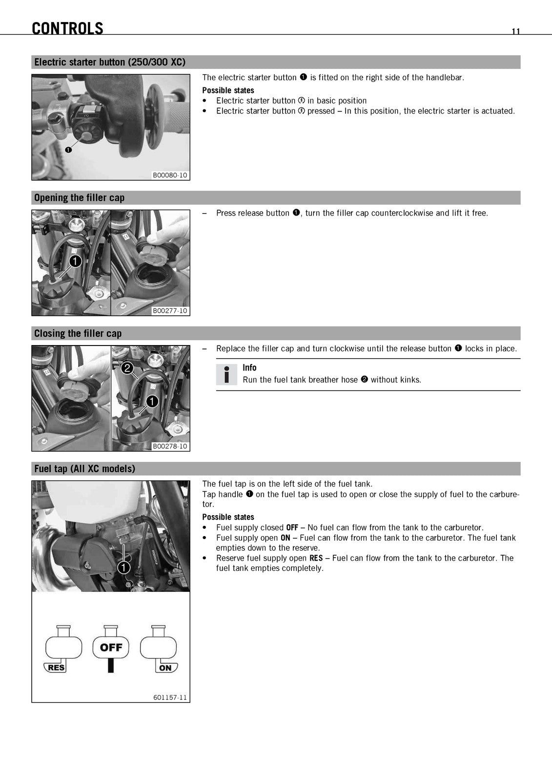 KTM 125 150 250 300 SX XC Owners Manual 2011 - STEEL WIRE BOUND - TOUGH COVERS