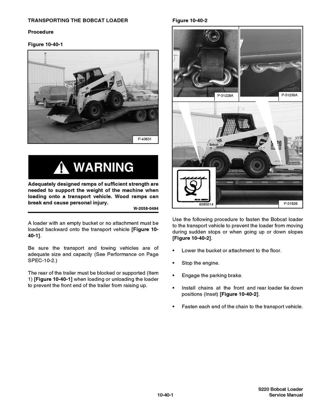 BOBCAT S220 TURBO HIGH FLOW SERVICE MANUAL - BOUND - COVERS - XL FOLDOUT PAGES