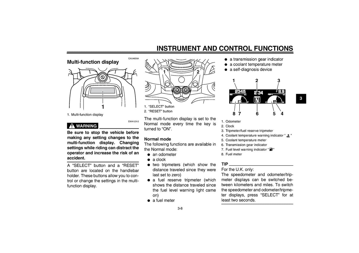 YAMAHA VMX17 Owners Manual 2002 - STEEL WIRE BOUND - PROTECTIVE COVERS