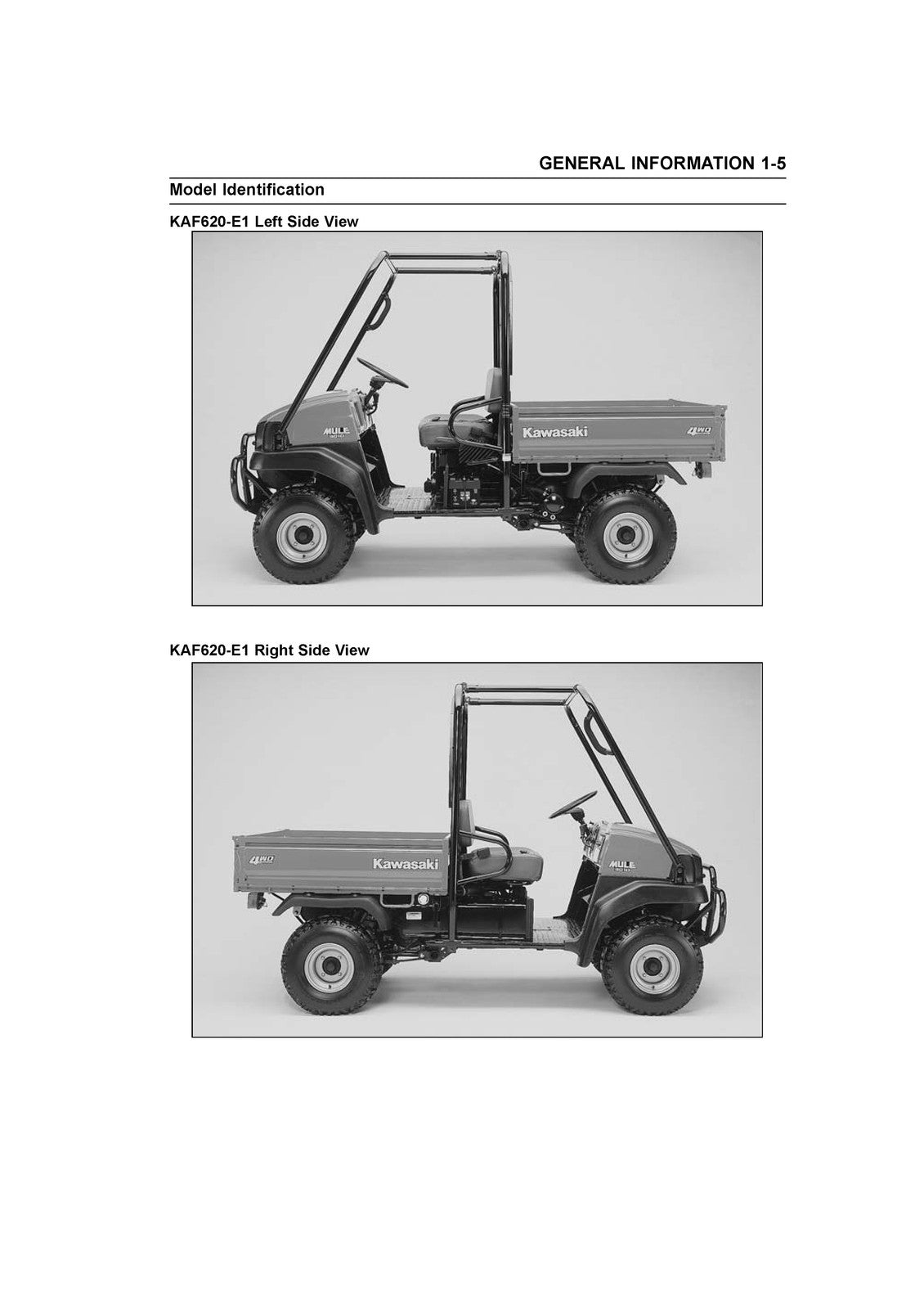 KAWASAKI Mule 3010 Service Manual - STEEL WIRE BOUND - PROTECTIVE COVERS
