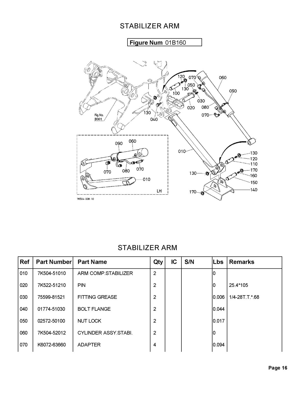 KUBOTA BH65 Backhoe Illustrated Parts List Manual - WIRE BOUND - TOUGH COVERS